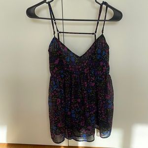 Floral babydoll top